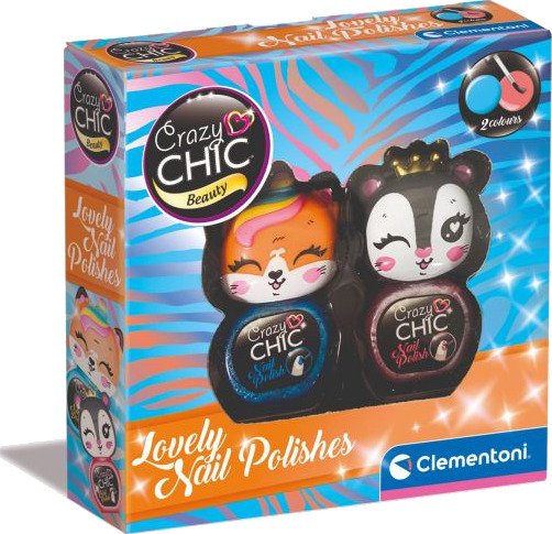 Clementoni Crazy Chic Neglelakksett 2 stk 6+ År Clementoni Crazy Chic Neglelakksett 2 stk 6+ År