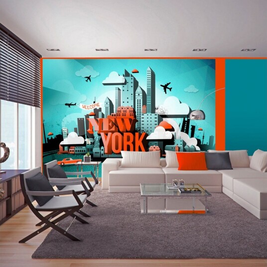 Fototapet Welcome New York 150x105 - Artgeist sp. z o. o.
