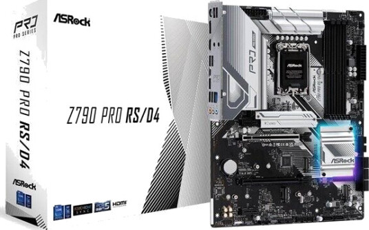 ASRock Z790 Pro RS/D4 - Intel Z790 - Intel LGA1700 socket - DDR4 RAM - ATX