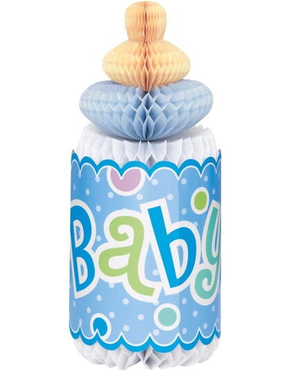 Blå Baby Honeycomb Tåteflaske 30 cm