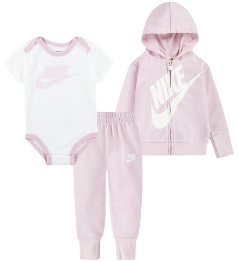 Nike 3C 3 Pc Bodysuit Pant Set Pink 86/92 Nike 3C 3 Pc Bodysuit Pant Set Pink 86/92