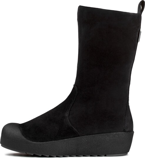 Pomar Women's Utu Gore Tex Winter Boot Black Suede/waxy (fur L) Curling 41
