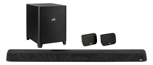 Polk MagniFi Max AX lydplanke + Sr2 høyttalere