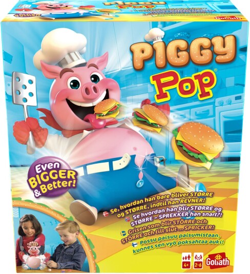 Goliath Piggy Pop Barnespill for 2-6 Spillere - Familievennlig Spill Goliath Piggy Pop Barnespill for 2-6 Spillere - Familievennlig Spill