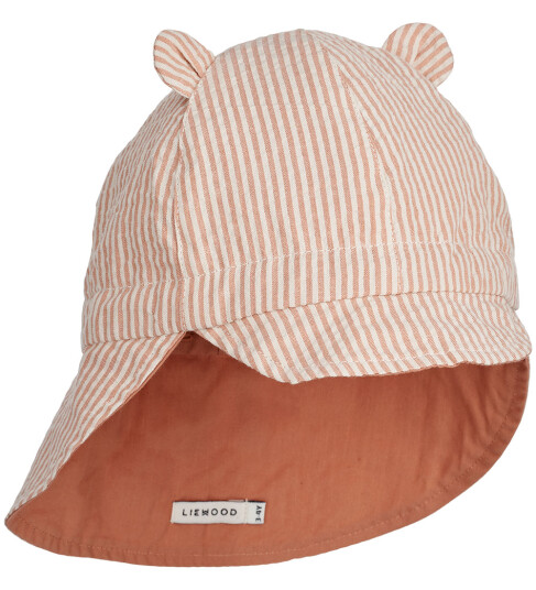 Liewood Gorm Solhatt Stripe Tuscany Rose/Sandy 6-9 mdr