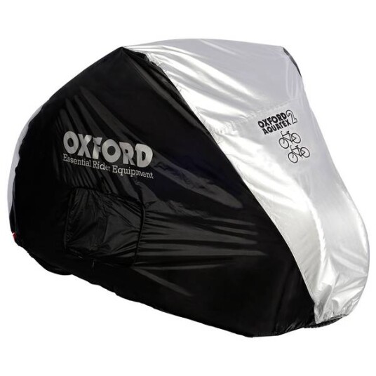 Dobbelt sykkeltrekk Oxford Aquatex svart/sølv Dobbelt sykkeltrekk Oxford Aquatex svart/sølv