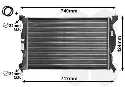 Radiator VAN WEZEL 03002201