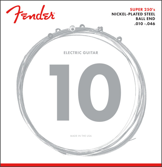 Fender Super 250 Gitarstrenger .010-.046 Fender Super 250 Gitarstrenger .010-.046