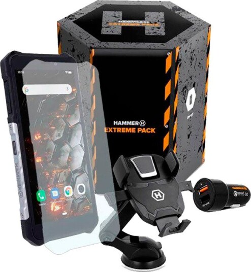 MyPhone Hammer Iron 3 LTE Smarttelefon + Extreme Pack 128/32GB Svart