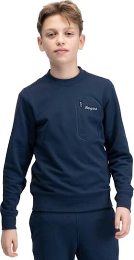 Bergans Midtli Midlayer Sweatshirt Junior Navy Blue 140