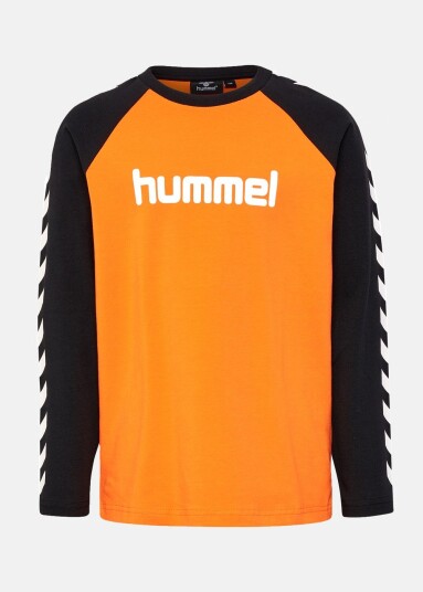 Hummel Hmlboys T-Shirt L/S Persimmon Orange 164 T-Shirts