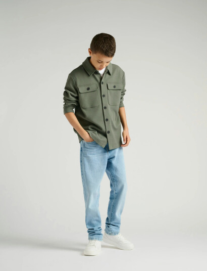 ONLY & SONS Osjnew Kodyl Overshirt Sweat Swt Noos Green 110-116