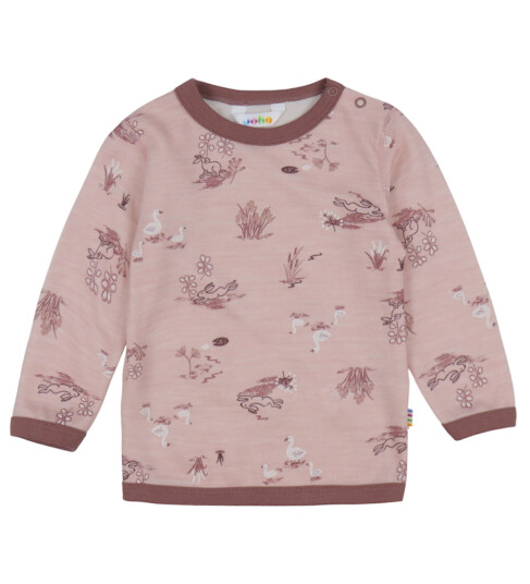 Joha Genser Ull/Bambus Lyserød m. Trykk Joha 60 Genser Rosa Joha Genser Ull/Bambus Lyserød m. Trykk Joha 60 Genser Rosa