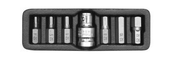 Yato Hex Skrutrekker Bitssett 6 Stk Metrisk 1/2" med Kasse