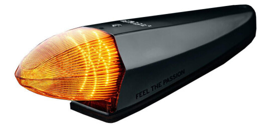 Strands Black Bullet Torpedo Light Markeringslys med innebygd varsellys