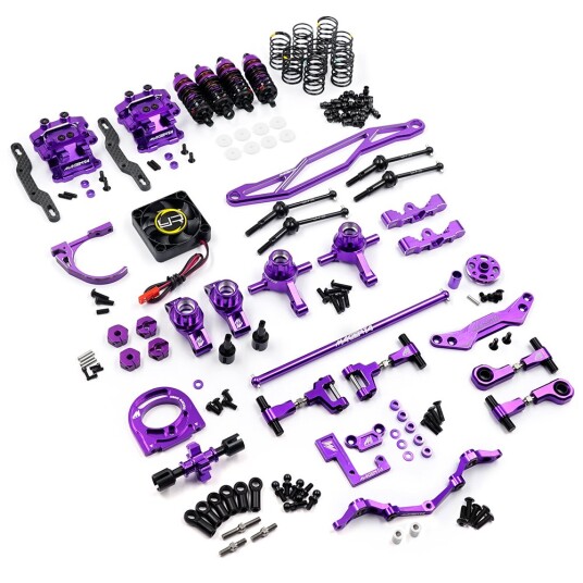 Yeah Racing MGT 0001 Magenta Alu Conversion Kit Tamiya TT02 Purp