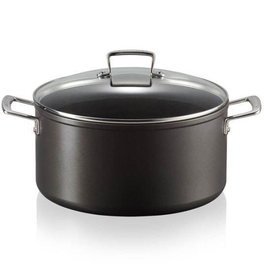 Le Creuset Toughened NonStick gryte med glasslokk 6L