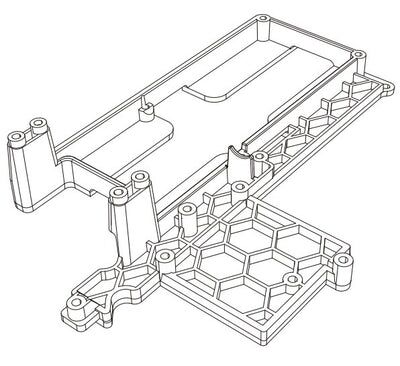 MJX 14130B Chassis Tray Part