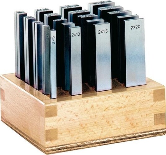 Format Parallellunderläggsats Precision 100mm I Träetui