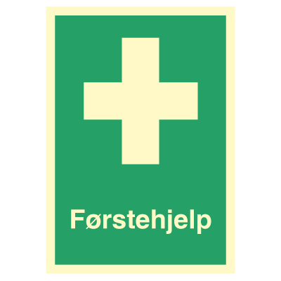 Jo Safety Førstehjelp Etterlysende plast PR A4 297 x 210 mm 6302031PRA4