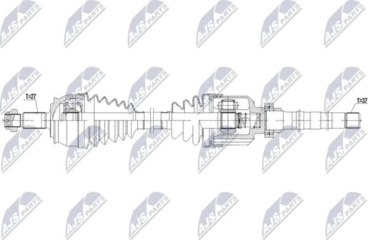 NTY NPW CT 183 Drivaksel
