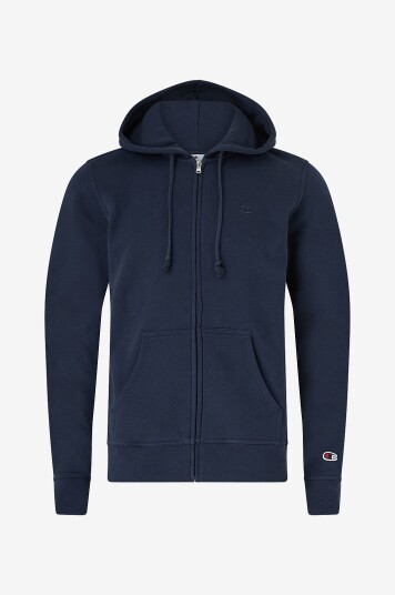Champion Hettegenser Full Zip Hoodie Sweatshirt Blå