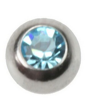 Utgått 6 mm Blank med Turkis Sten Stålkule