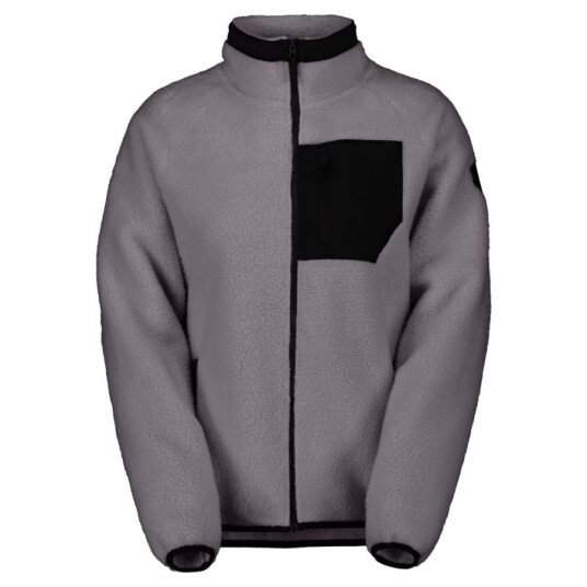 Scott Defined Heritage Pile Fleecejakke Dame Evening Grey/Black 42XL Scott Defined Heritage Pile Fleecejakke Dame Evening Grey/Black 42XL