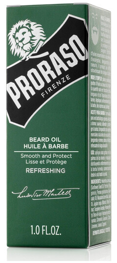 Proraso skjeggolje - Eukalyptus, rosmarin og bergamott Proraso skjeggolje - Eukalyptus, rosmarin og bergamott