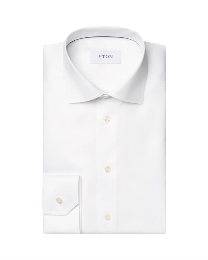 Eton 3000 Contemporary White Signature Twill Shirt Skjorte Hvit  male 45