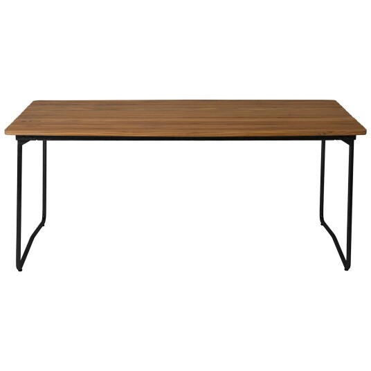 B31 Bord 92x170 Cm Ubehandlet Eik / Sort