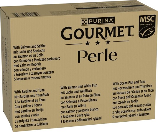 Gourmet Våtfôr Megapakke Perle Fiskeutvalg I Saus 96 X 85 G