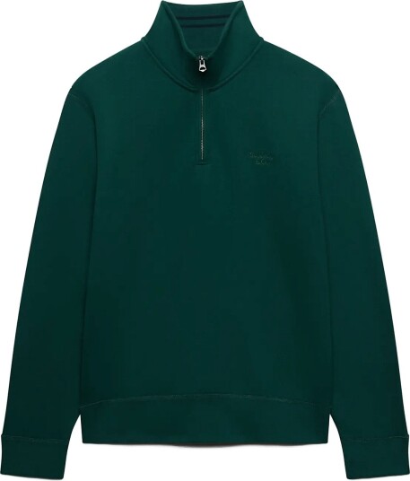 Superdry Essential Serif Logo Half Zip   VARSITY GREEN   XL