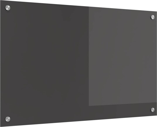 vidaXL Kjøkkenbakplate Mørke grå 80 x 50 x 0,6 cm herdet glass