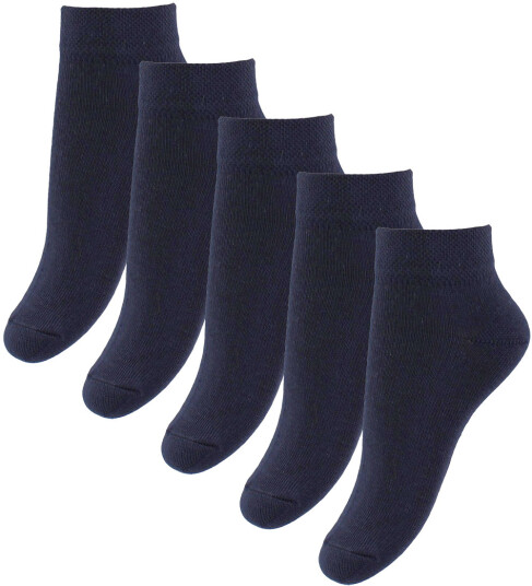 Fuzzies Ankelsokker 5 pack Navy 42/44 Sokker Blå 42 44