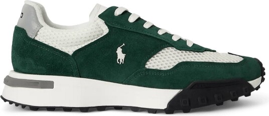 Polo Ralph Lauren Eldridge Suede-Paneled Sneaker - COLLEGE GREEN/DEC - 41