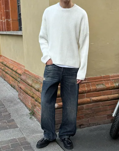 Diesel 2001 D Macro Loose fit jeans Grå