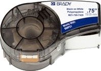 Brady 121016 Sort Hvit Selvklebende Skriveretikett Polypropylen Pp Trermisk Overføring Firkant Bmp21 Plus Bmp21 Id Pal Labpal Bmp21 Lab