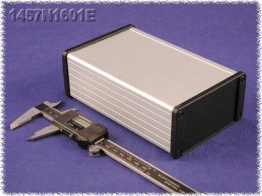 Hammond Electronics 1457L1601 160 × 104 × 32 mm Aluminium Hvit Kabinett