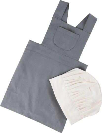 Sebra Forkle m. Kokkehatt Elephant Grey/Classic+ White Sebra OneSize Forkle Grå Hvit Sebra Forkle m. Kokkehatt Elephant Grey/Classic+ White Sebra OneSize Forkle Grå Hvit