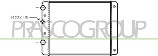 PRASCO ST001R004 Radiator motorkjøling