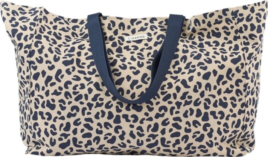 Liewood Shopper Maxi MEGA Leo Mist Liewood OneSize Veske Beige Marineblå