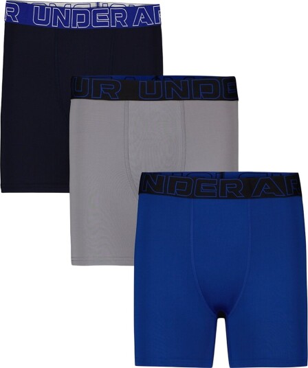 Under Armour Boxershorts Ytelse Tech 3 pack Midnight N Under Armour 10 11 år 140 146 Boxershorts Blå Grå Svart