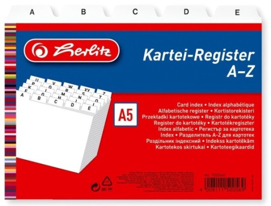 Herlitz 1500560 Polypropylen Pp Hvit A5