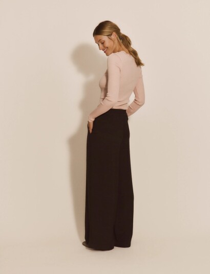 Rosemunde Rwmarseille Hw Wide Trousers Black 42