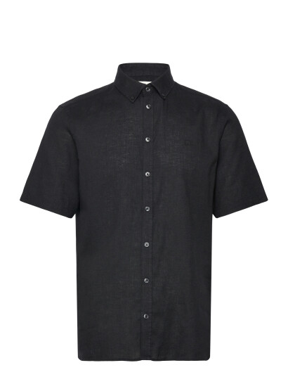 Casual Friday Cfanton Ss Linen Shirt Black M