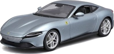 Bburago Ferrari Roma 1:24 Grau Superbil Montert På Forhånd 1:24 Ferrari Roma Alle Kjønn Metall Plast