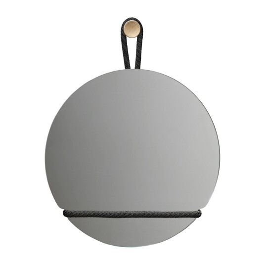 Design House Lasso speil rund Klar-svart Design House Lasso speil rund Klar-svart