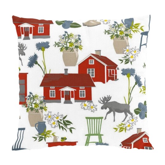 Arvidssons Textil Strövtåg putetrekk 47 x 47 cm Rød