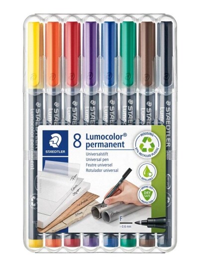 Staedtler Universal pen Lumocolor perm F 8pcs